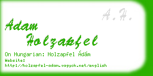 adam holzapfel business card